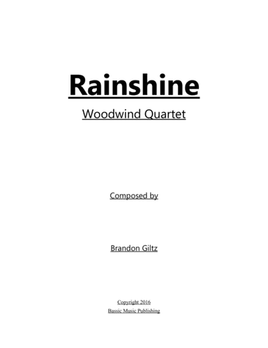 Rainshine for Wind Quartet