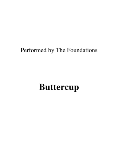 Build Me Up, Buttercup (arr. Ronn M)