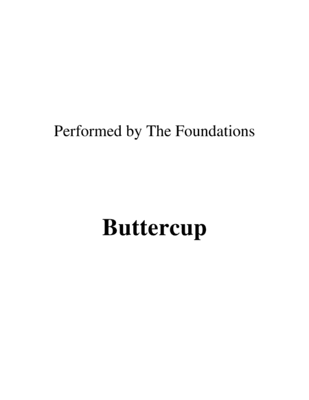Build Me Up, Buttercup (arr. Ronn M)