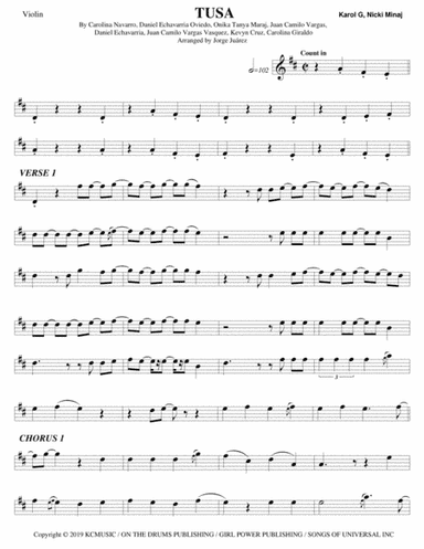 Tusa (arr. Jorge Juárez)