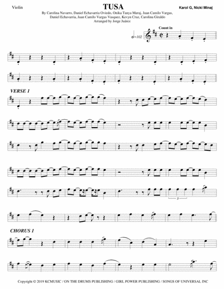 Tusa (arr. Jorge Juárez)