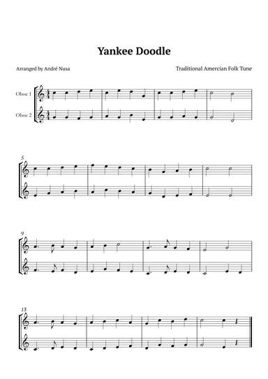 Yankee Doodle (arr. André Nusa)