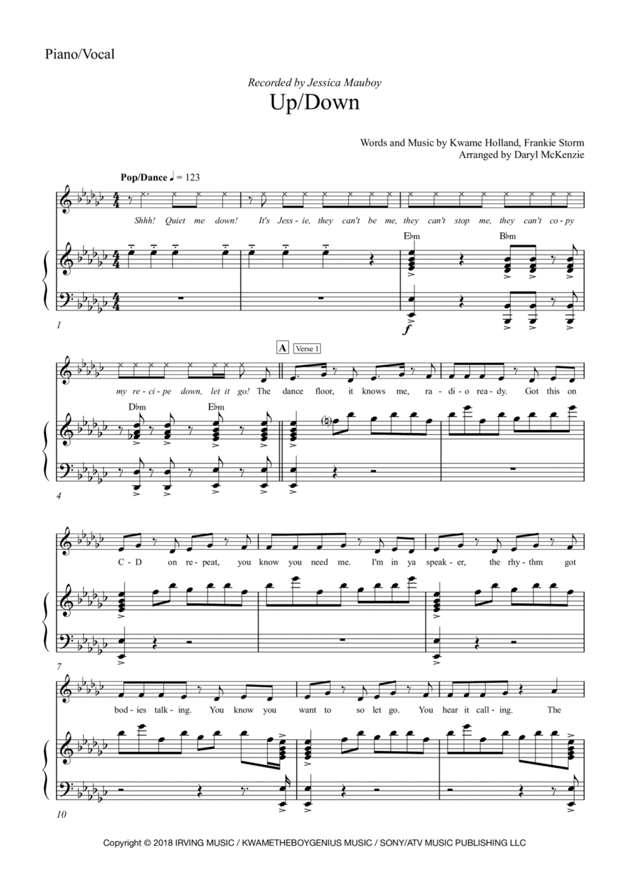 Up/down (arr. Daryl McKenzie)