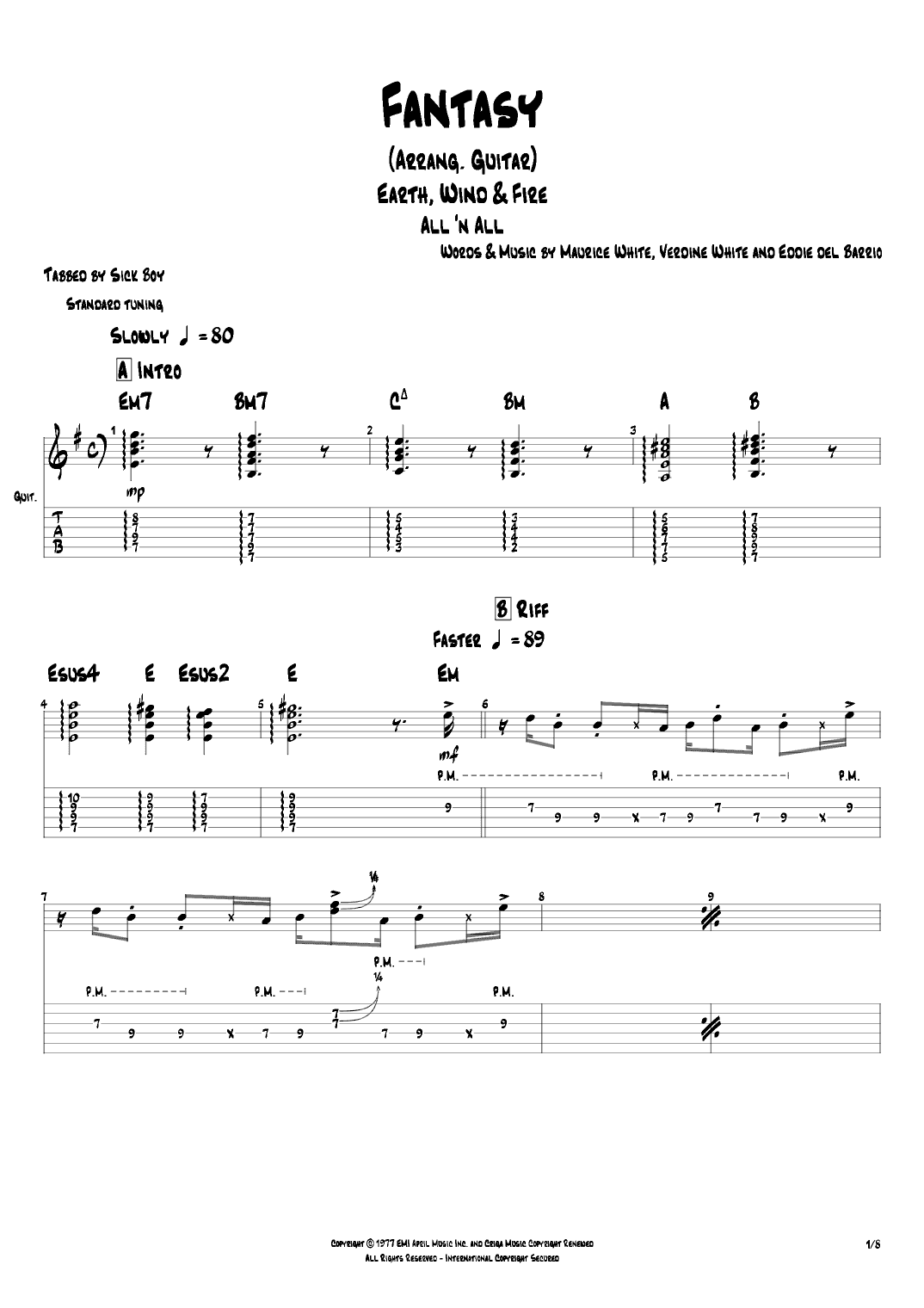 Fantasy (arr. Sick Boy)