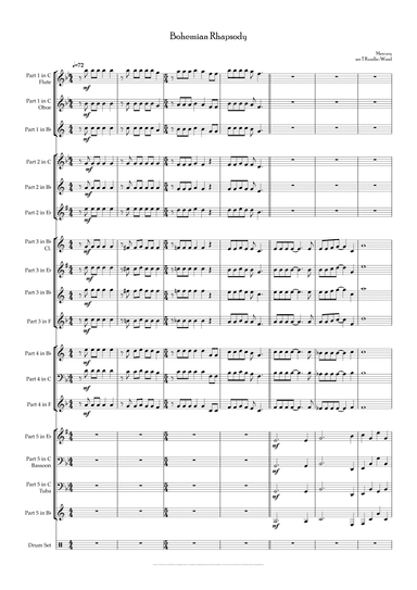Bohemian Rhapsody (arr. Tom Rundle-Wood)