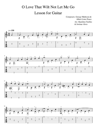 O love that will not let me go (arr. Josimar Alves Fonseca)