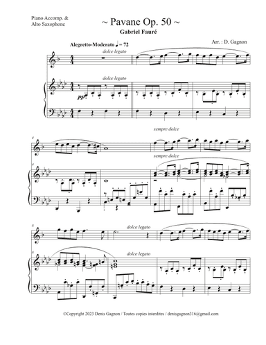 Pavane Op. 50 (arr. D. Gagnon)
