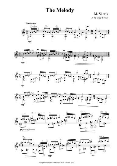 The Melody (arr. Oleg Boyko)