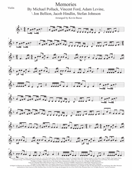 Memories (arr. Kevin Busse)