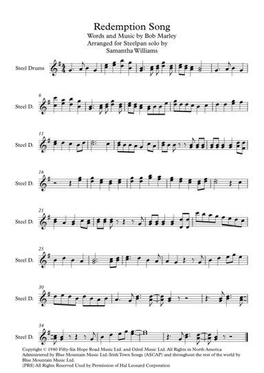 Redemption Song (arr. Samantha Williams)