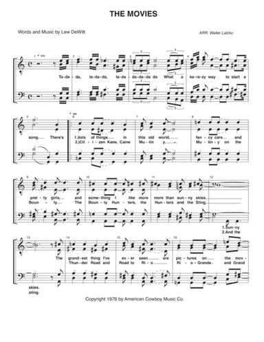 The Movies (arr. Walter Latzko)
