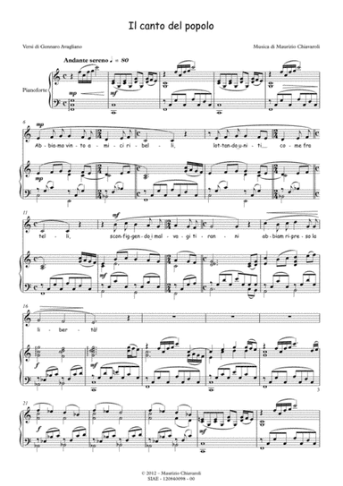 Il canto del popolo