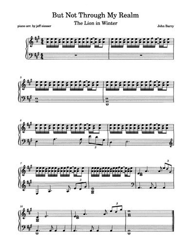 Mary, Queen Of Scots (arr. jeff siesser)