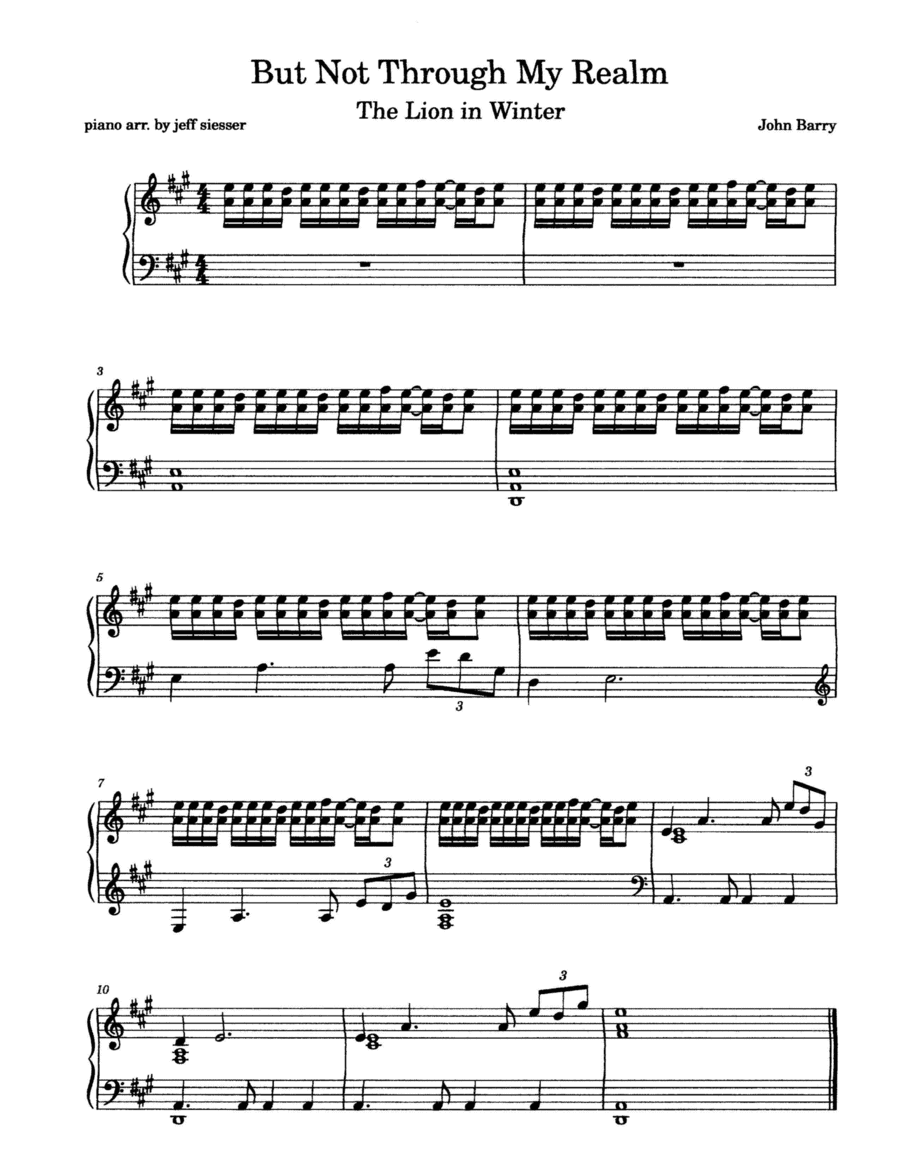 Mary, Queen Of Scots (arr. jeff siesser)