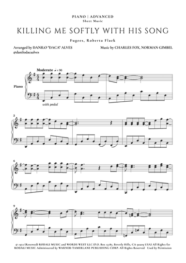 Killing Me Softly With His Song (arr. Danilo "Daca" Alves)