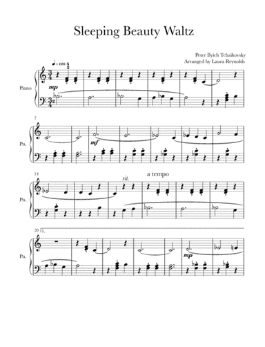 Sleeping Beauty Waltz - Easy Beginner (arr. Laura Reynolds)