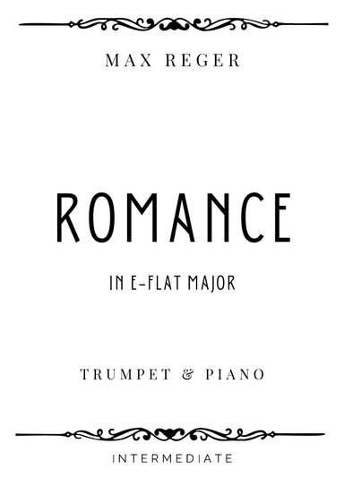 Reger - Romance in E flat Major - Intermediate (arr. Piacere Music Sheets)