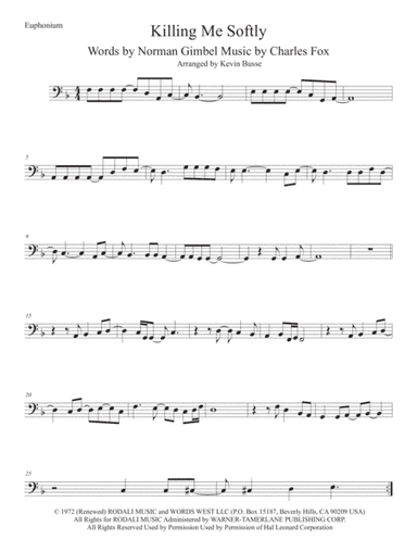 Killing Me Softly With His Song (arr. Kevin Busse)