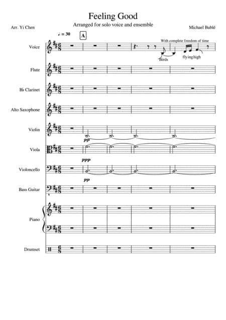 Feeling Good (arr. Avicii, Yi Chen)