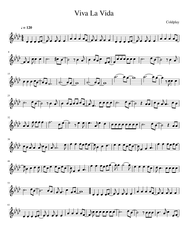 Viva La Vida (arr. Julia Mills)