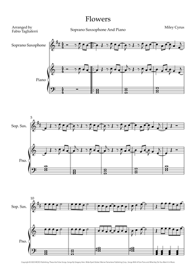 Flowers (arr. Fabio Tagliaferri)