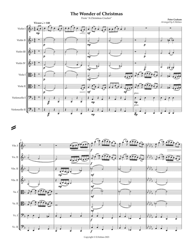 The Wonder of Christmas for String Octet/String Orchestra (arr. Edward Holmes)