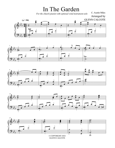 In The Garden (arr. Glenn Calcote)
