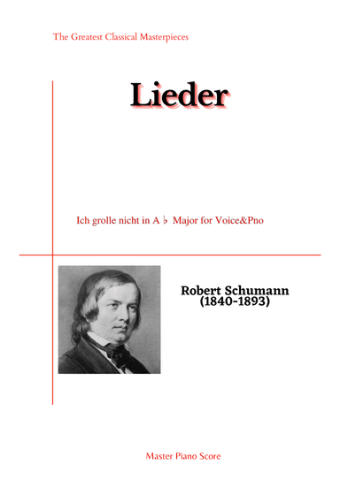 Schumann-Ich grolle nicht in A? Major (arr. MPS)