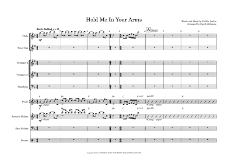 Hold Me In Your Arms (arr. Daryl McKenzie)