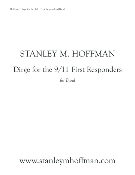Dirge for the 9/11 First Responders