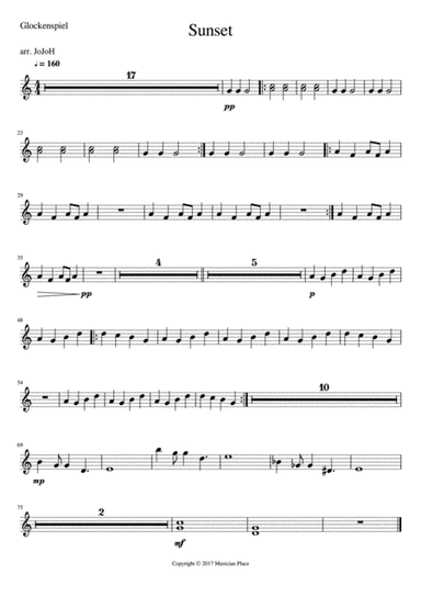 Sunset - Glockenspiel