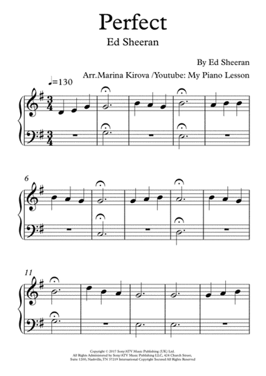 Perfect (arr. Marina Kirova)