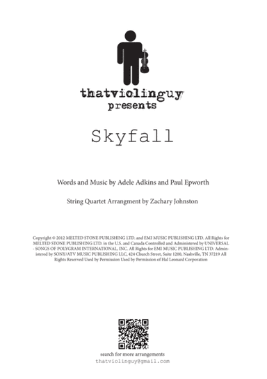 Skyfall (arr. Zachary Johnston)