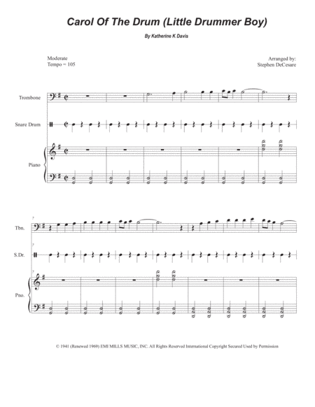 Carol Of The Drum (arr. Stephen DeCesare)