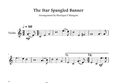 The Star-Spangled Banner (arr. Henrique F Mangoni)