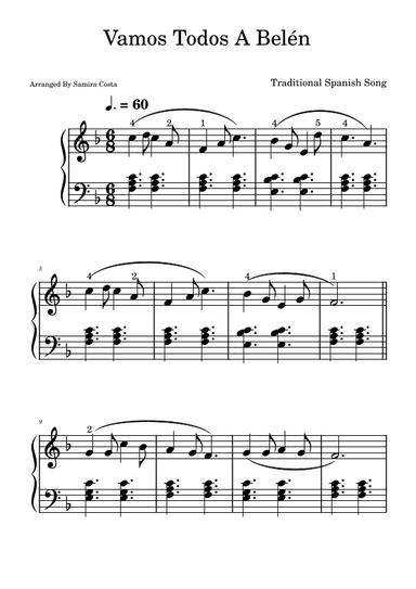 Vamos todos a Belén (arr. Samira Costa)