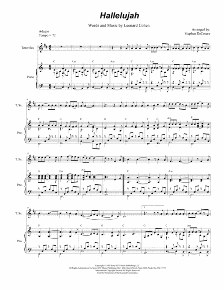 Hallelujah (arr. Stephen DeCesare)