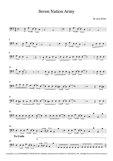 Seven Nation Army (arr. Fernanda Moura)