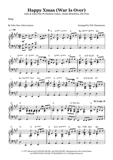 Happy Xmas (war Is Over) (arr. P.H. Damasceno)