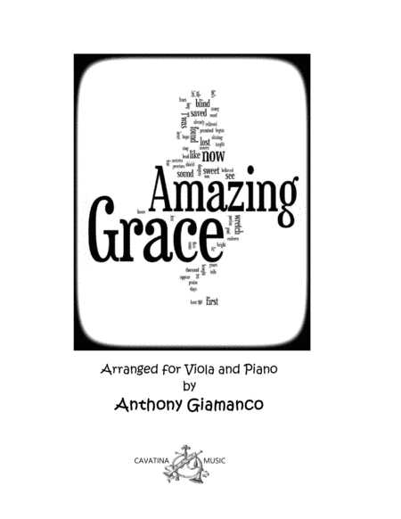 Amazing Grace (viola solo and piano) - Score & parts (arr. Anthony Giamanco)