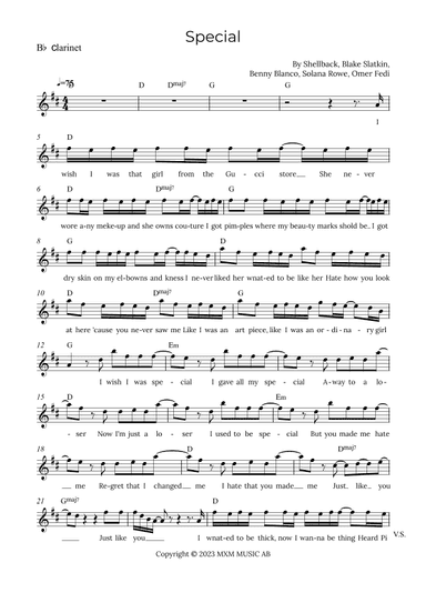 Special (arr. Alex Nunes Rodrigues)