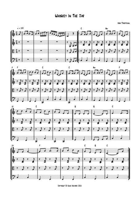 Whiskey In The Jar (string quartet) (arr. Quike Navarro)