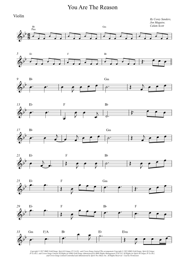 You Are The Reason (arr. Wesley S. SIlva)