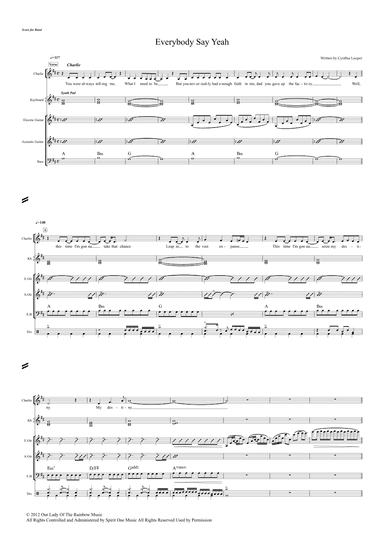 Everybody Say Yeah (arr. Popnroll 1976)