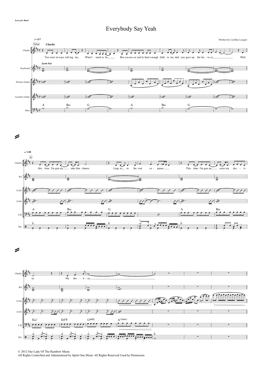 Everybody Say Yeah (arr. Popnroll 1976)