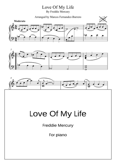 Love Of My Life (arr. Marcos Fernandez-Barrero)