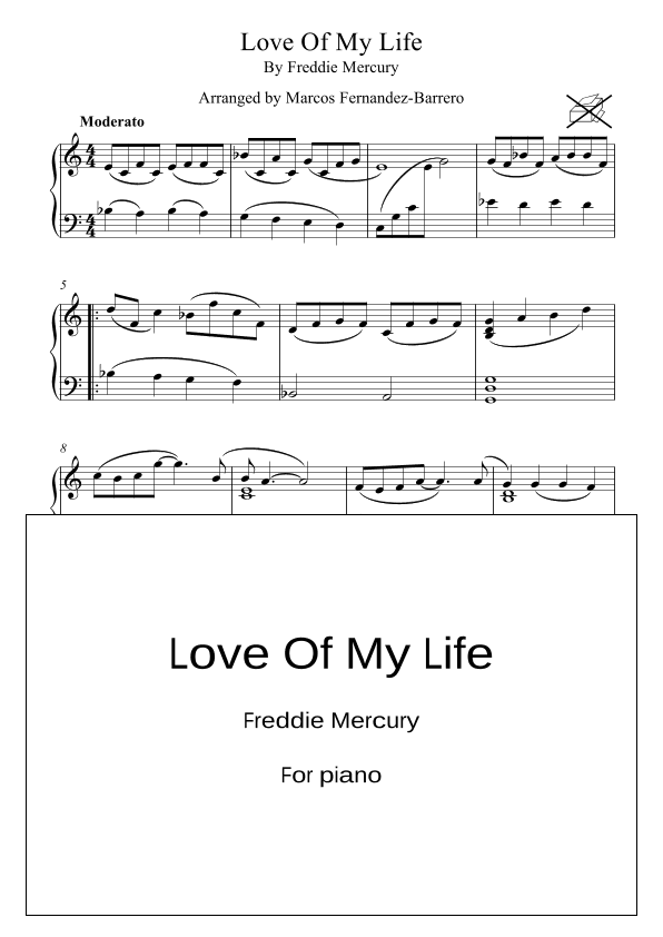 Love Of My Life (arr. Marcos Fernandez-Barrero)