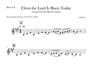 Christ the Lord is Rises today (arr. Davi Rocha Campos)