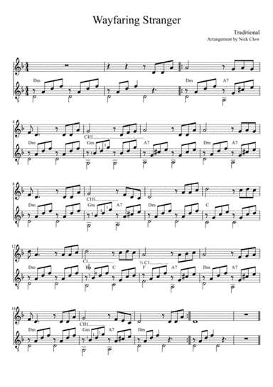 Wayfaring Stranger (arr. Nick Clow)