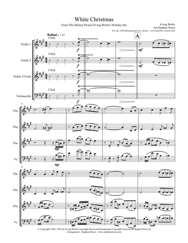 White Christmas (arr. Stephen Street)